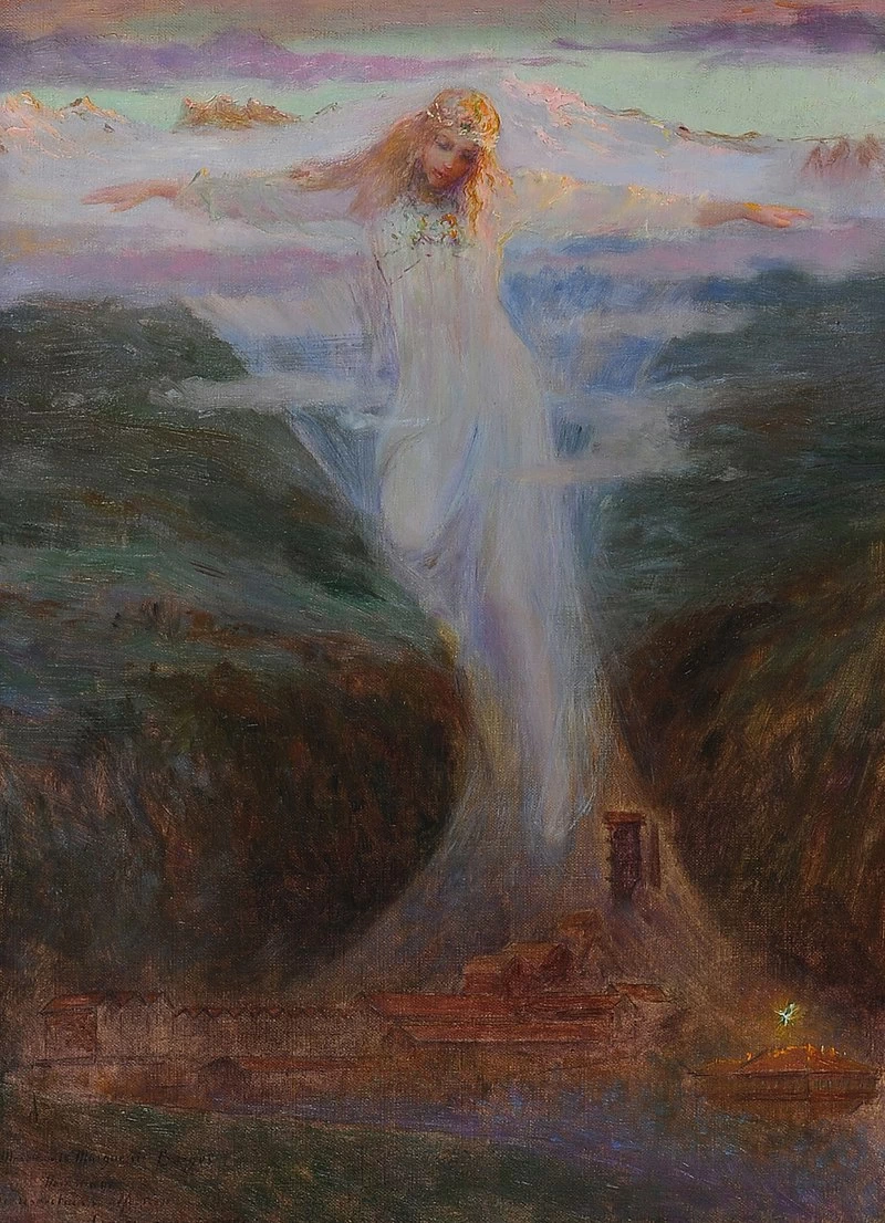 La Houille blanche con vista sulle cartiere di Bergès, Combe de Lancey, 1902